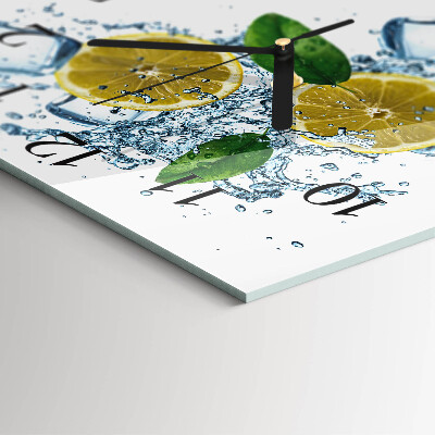 Ceas din sticlă pătrat Citric