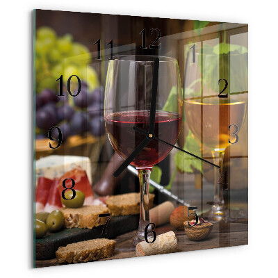 Ceas din sticlă pătrat Pahar de vin