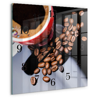 Ceas din sticlă pătrat Ceașcă de cafea