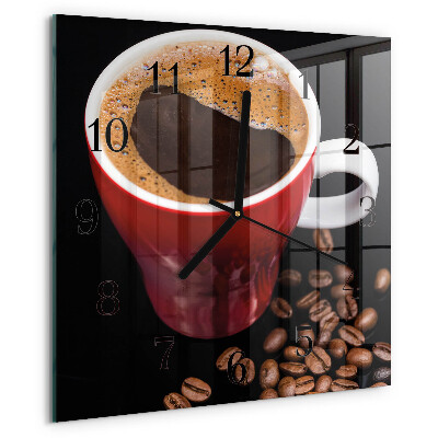 Ceas din sticlă pătrat Ceașcă de cafea