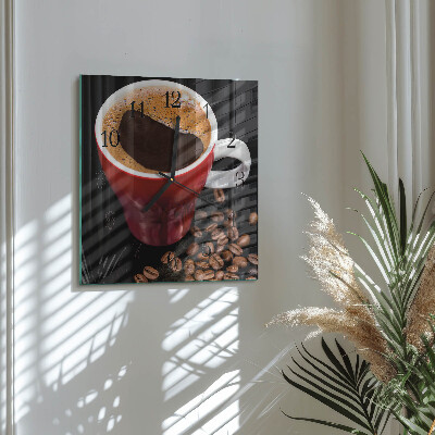Ceas din sticlă pătrat Ceașcă de cafea