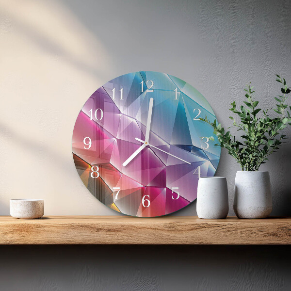 Ceas rotund de perete din sticlă Model 3D