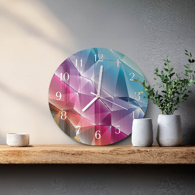 Ceas rotund de perete din sticlă Model 3D