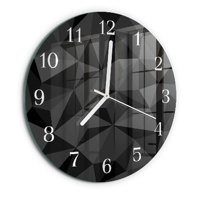 Ceas rotund de perete din sticlă Model 3D