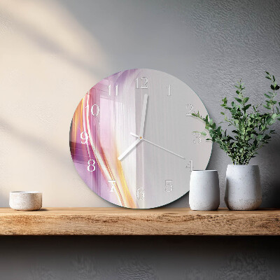 Ceas rotund de perete din sticlă Abstracție