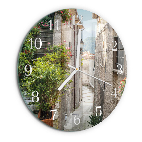 Ceas rotund de perete din sticlă Grecia