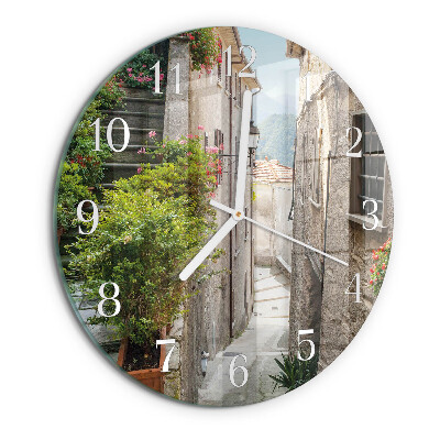 Ceas rotund de perete din sticlă Grecia
