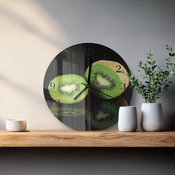Ceas din sticlă rotund Kiwi