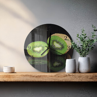 Ceas din sticlă rotund Kiwi