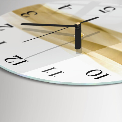 Ceas din sticlă rotund Val abstract