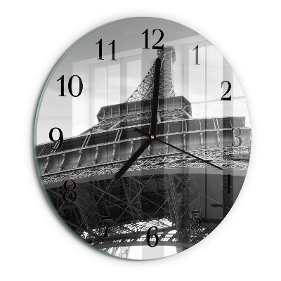 Ceas din sticlă rotund Turnul Eiffel din Paris
