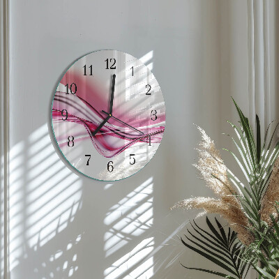 Ceas din sticlă rotund Artă abstractă
