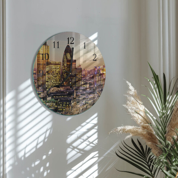 Ceas din sticlă rotund Londra