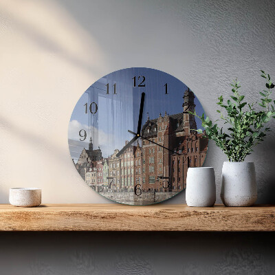 Ceas din sticlă rotund Gdansk
