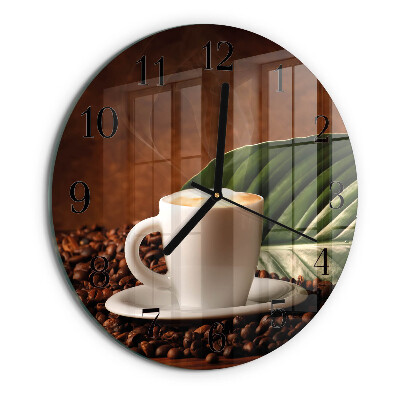 Ceas din sticlă rotund Ceașcă de cafea