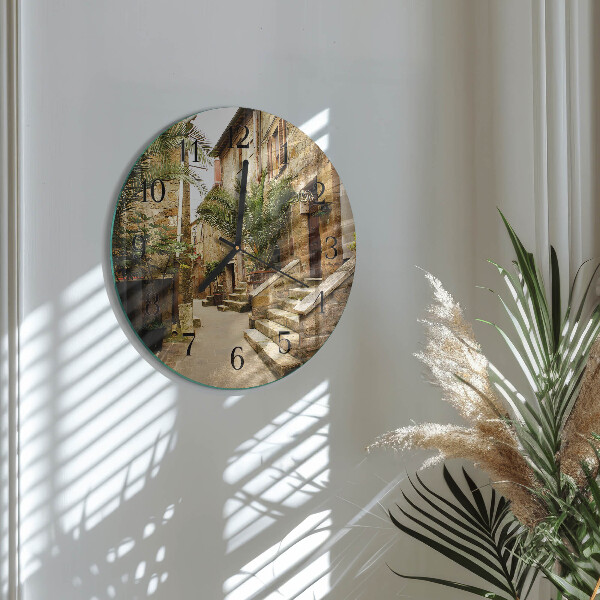 Ceas din sticlă rotund Avenue Palms