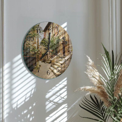Ceas din sticlă rotund Avenue Palms