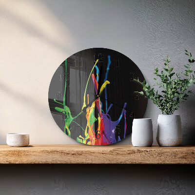 Ceas din sticlă rotund Culoare