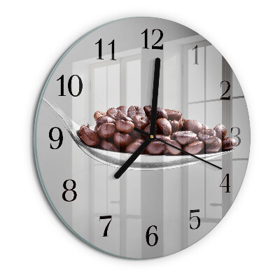 Ceas din sticlă rotund O lingură de cafea