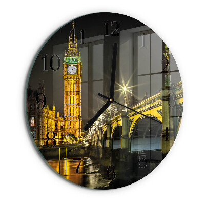 Ceas din sticlă rotund Londra