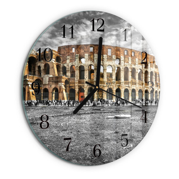 Ceas din sticlă rotund Colosseum