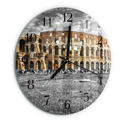 Ceas din sticlă rotund Colosseum