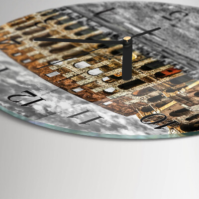 Ceas din sticlă rotund Colosseum