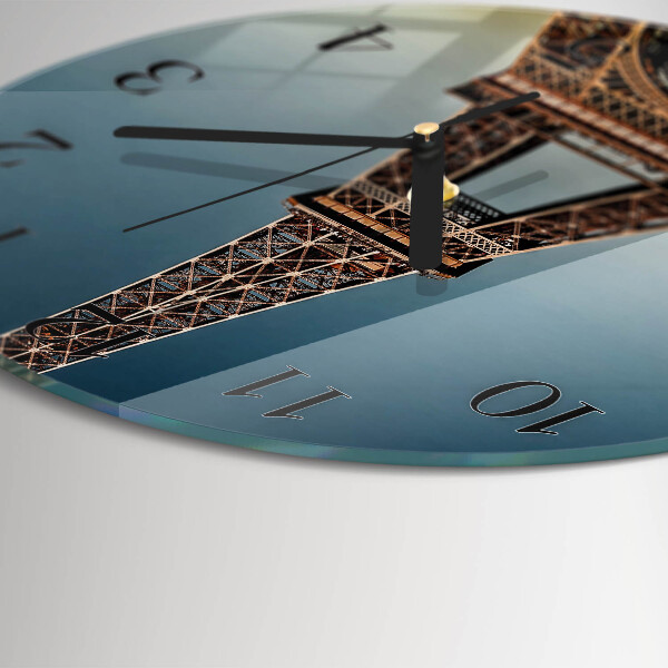 Ceas din sticlă rotund Turnul Eiffel