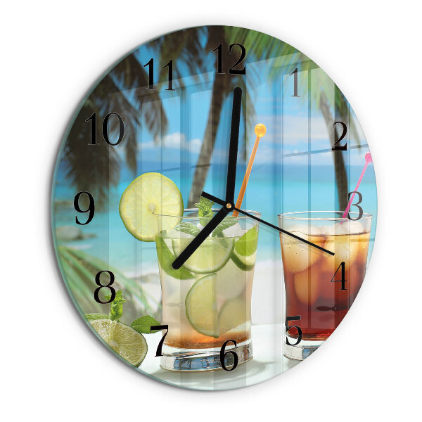 Ceas din sticlă rotund Cocktail