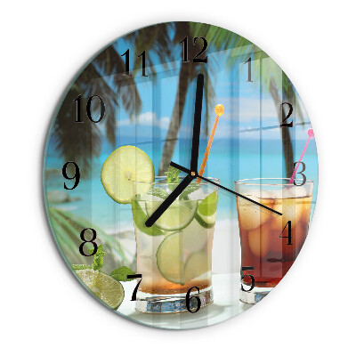 Ceas din sticlă rotund Cocktail