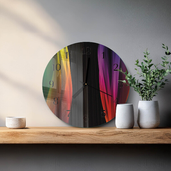 Ceas din sticlă rotund Abstracție