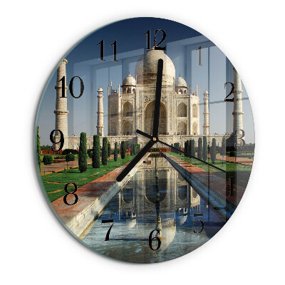 Ceas din sticlă rotund Taj Mahal