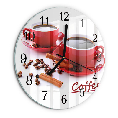 Ceas din sticlă rotund Ceașcă de cafea