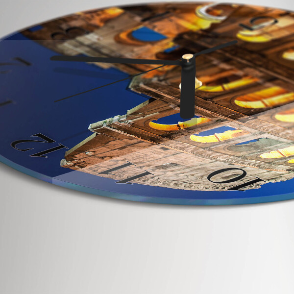 Ceas din sticlă rotund Colosseum