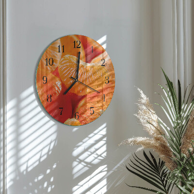 Ceas din sticlă rotund Mandarine