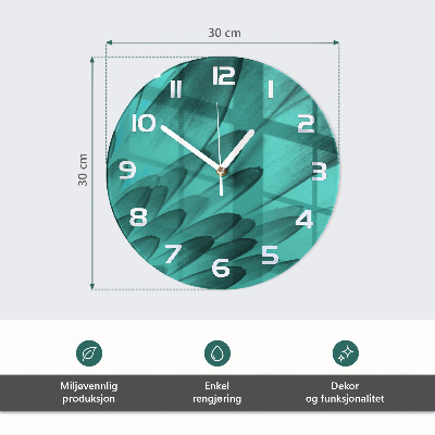 Ceas din sticlă rotund Roșii
