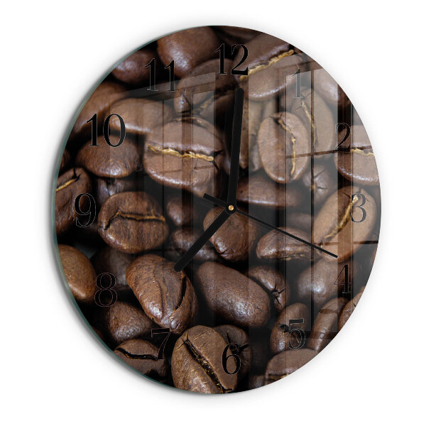 Ceas din sticlă rotund Cafea