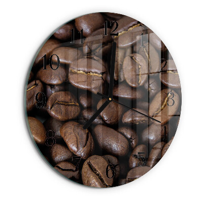 Ceas din sticlă rotund Cafea