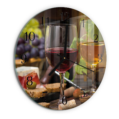 Ceas din sticlă rotund Pahar de vin
