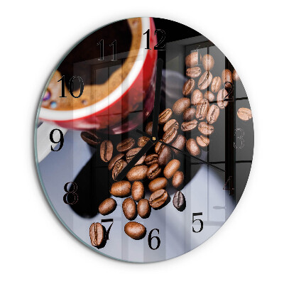 Ceas din sticlă rotund Ceașcă de cafea