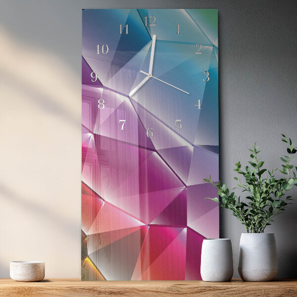 Ceas vertical de perete din sticlă Model 3D