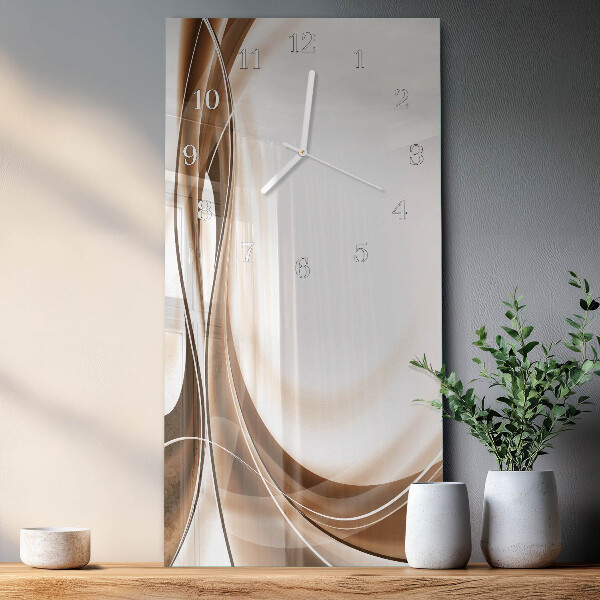 Ceas vertical de perete din sticlă Model