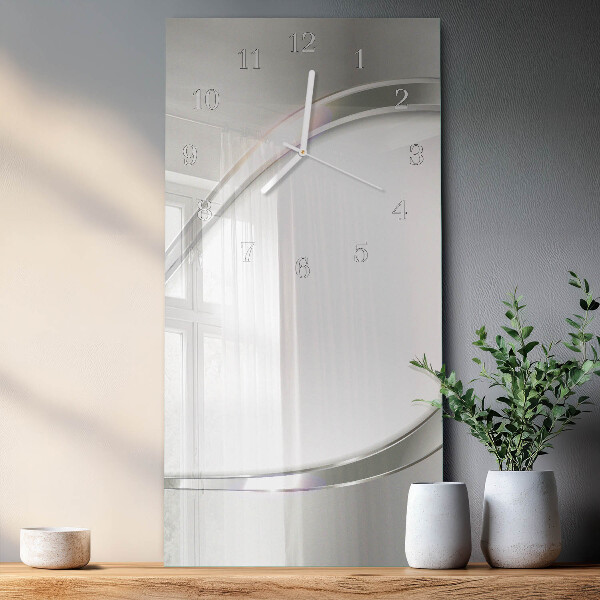 Ceas vertical de perete din sticlă Model