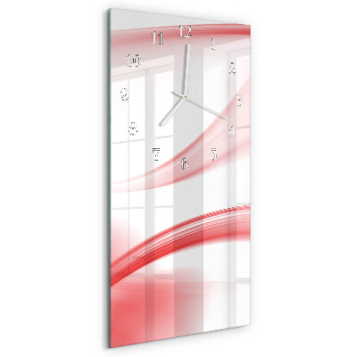 Ceas vertical de perete din sticlă Artă abstractă