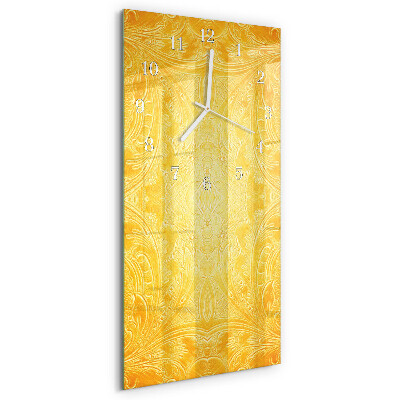 Ceas vertical de perete din sticlă Abstracție