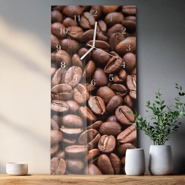 Ceas vertical de perete din sticlă Cereale de cafeină