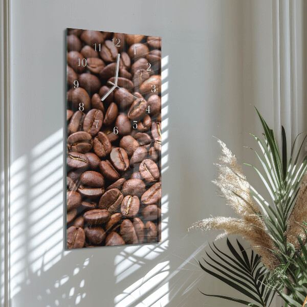 Ceas vertical de perete din sticlă Cereale de cafeină