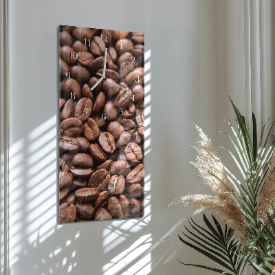 Ceas vertical de perete din sticlă Cereale de cafeină