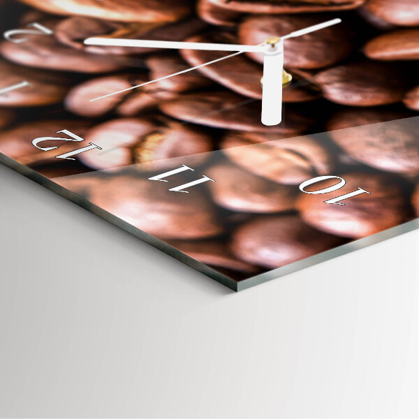 Ceas vertical de perete din sticlă Cereale de cafeină