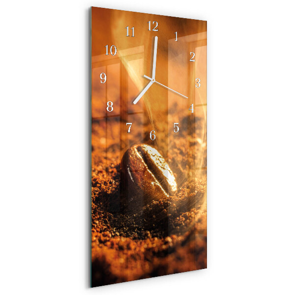Ceas vertical de perete din sticlă Cereale de cafeină